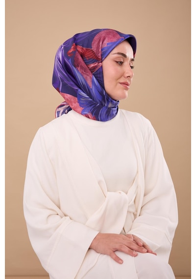 Silk Home Twill İpek Eşarp 11480-86 Morcivert, Saks, Pembe, Bordo, Mor