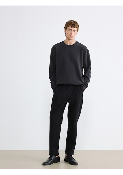 Lcw Vision Antrasit Regular Fit Bisiklet Yaka Erkek Sweatshirt