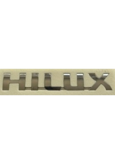 Toyota Uyumlu Hılux E.m.32 2000 Mm 2006-2020 Bagaj Yazısı Krom