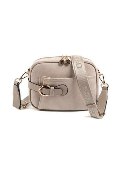 Silver Polo Sp1256 Kadın Çapraz Çanta Süet Bej-kum