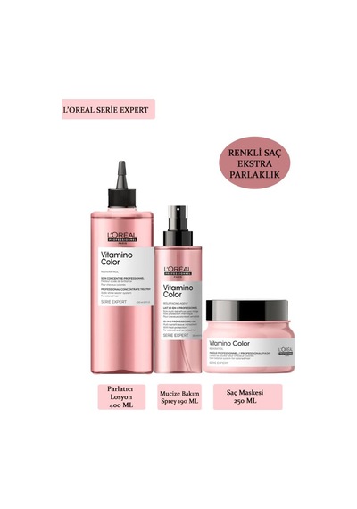 Loreal Serie Expert Vitamino Color Parlak Saç Bakım Seti