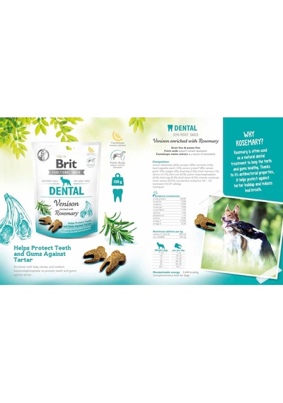Care Functional Snack, Dişler Ve Diş Etlerini Korumak İçin, Tahılsız, Geyik Etli Ve Biberiyeli, Fonksiyonel Yetiş