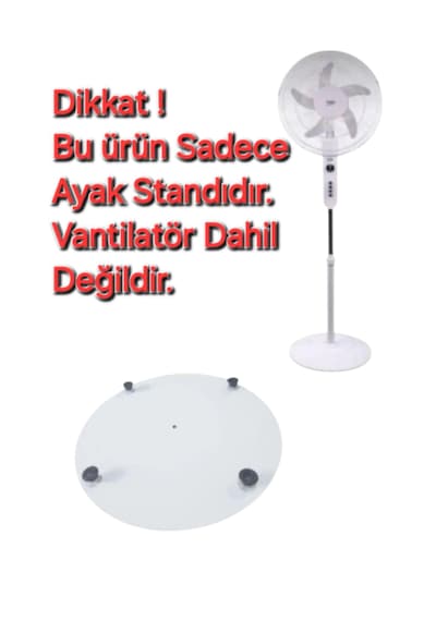 Beko Uyumlu 31655 Av Vantilatör Ayak Standı Beyaz