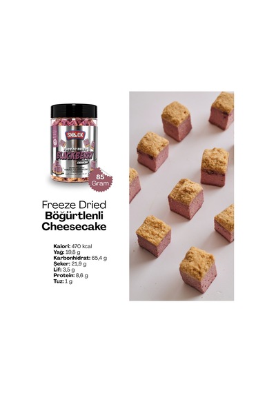 Cheesecake Tadım Paketi 5 Kavanoz Freeze Dried Tatlı