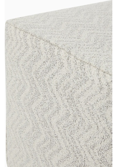 Missoni Columbia Zigzag Jakarlı Küp Bej Puf, Lüks Italyan Tasarım