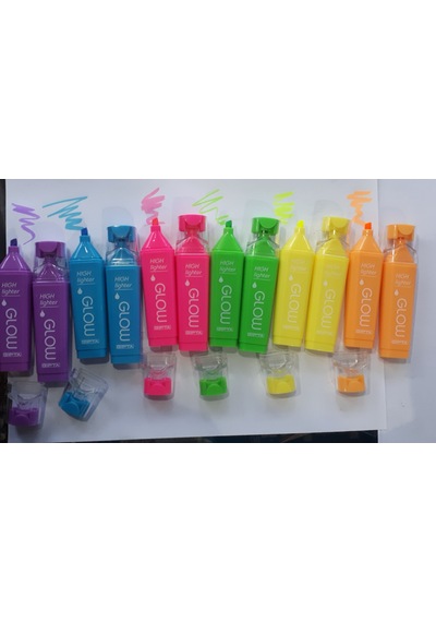 Fosforlu Kalem Neon Renkler 12 Adetli Paket Diğer