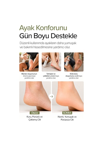 Ferahlık & Koku Kontrolü Ayak Bakım Spreyi 100 Ml
