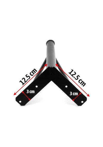 Üçgen 4 Adet Siyah 71 Cm Metal Masa Sehpa Ayağı Dayanıklı Mobilya Destek Yükseltici Ayak Modern 6395751