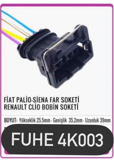 Fhe 4k003 Fiat Palio-siena Far Soketi Renault Clio Bobin Soketi