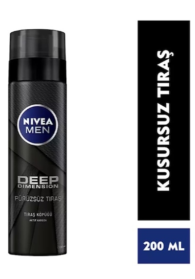 Nivea Deep Dimension Tıraş Köpüğü 200 Ml X 3 Adet