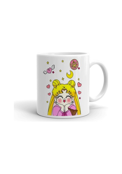 Japanese Anime Sailor Moon İthal Porselen Seramik Kupa Bardak Çok Renkli