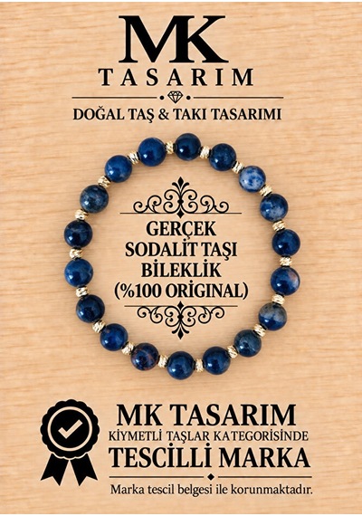Gerçek Sodalit Taşı Bileklik Mk.7000.878- Rahatlık-dinginlik-enerji- Stres Bilekliği- Renkleri Boya Çok Renkli Gerçek Sodalit Taşı Bileklik Mk.7000.878- Rahatlık-dinginlik-enerji- Stres Bilekliği- Renkleri Boya Çok Renkli
