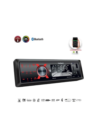 Harward Hr-mx651 Oto Teyp 4x50 Watt Bluetooth Mobil Aplikasyon 2xusb Sd Fm Aux