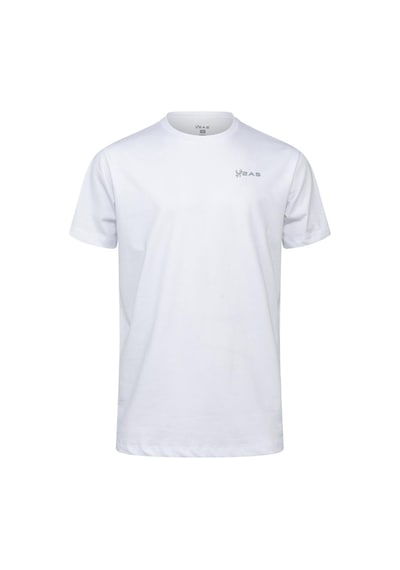 2as Admın Erkek Yuvarlak Yaka T-shirt Beyaz