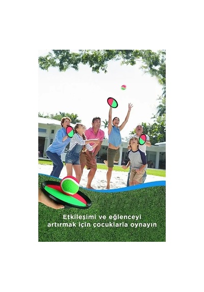 Ers Cırtlı Yapışan Top Oyuncak - At Tut Yakala Çok Renkli