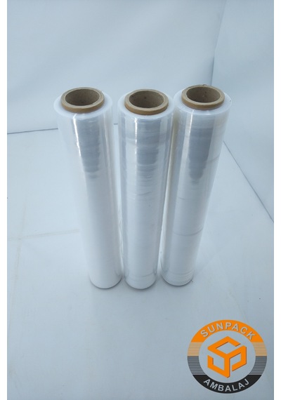 Streç Film 50cm 3 Adet, Şeffaf, 23 Mikron, 1000 Gr, Dayanıklı Eşya, Koli Ve Palet Streci