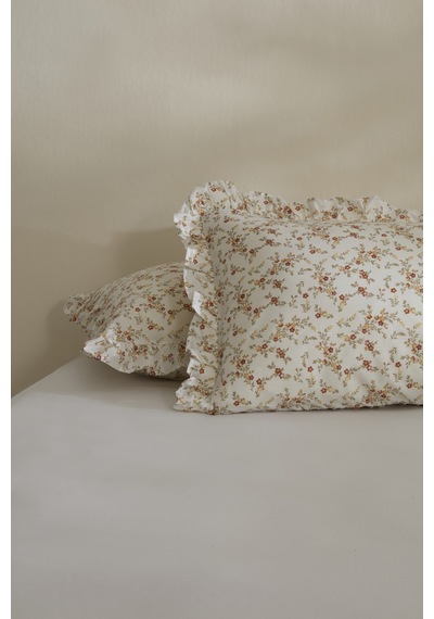 Karaca Home Mizu Fırfırlı 2'li Yastık Kılıfı Offwhite Beyaz