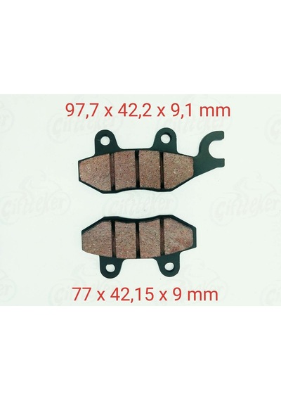 250Mct-Mc Mc-X Buffalo Delta Ön Fren Disk Balatası 9 Mm