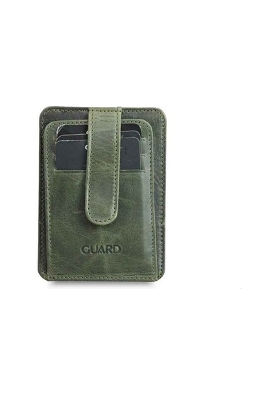 Guard Dikey Crazy Yeşil Deri Kartlık - 173gua2307t1471 Çok Renkli
