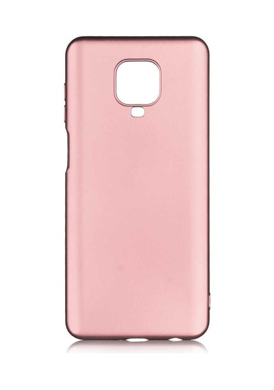 Kilifone - Xiaomi Uyumlu Redmi Note 9s - Kılıf Mat Renkli Esnek Premier Silikon Kapak - Rose Gold