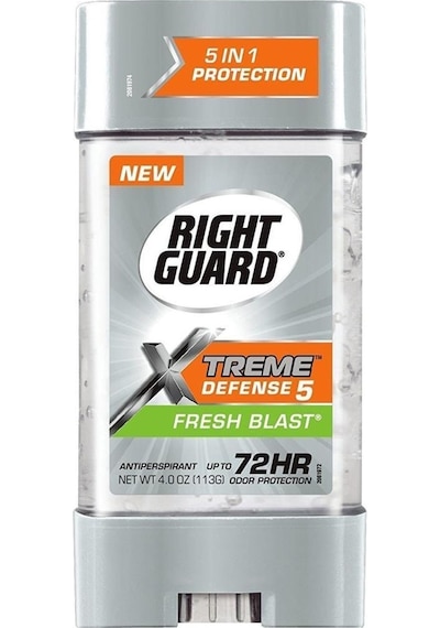 Right Guard Xtreme Defense 5 Fresh Blast Erkek Deodorant Jel 113 G