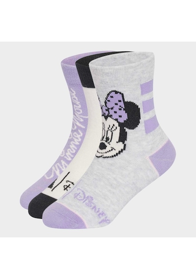 Adidas Disney Minnie Mouse Çocuk 3'lü Çorap Kq9851 Çok Renkli