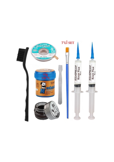 Kremlehim Mchanc 138 C 42gr Havya Uc Temizleyici Flux Lehim Toplama Cp-3515 Lehim Emme Teli Yardımcı Set02