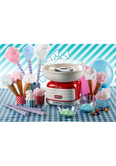 Party Time Pamuk Şeker Yapma Makinesi Kırmızı 2973/00 - Cotton Candy Machine, 450 Watt, Toz Şeker Veya Sert Şekerlerle Uyumlu, 4 Koni İle Pratik Kullanım, Kolay Temizleme Party Time Pamuk Şeker Yapma Makinesi Kırmızı 2973/00 - Cotton Candy Machine, 450 Watt, Toz Şeker Veya Sert Şekerlerle Uyumlu, 4 Koni İle Pratik Kullanım, Kolay Temizleme