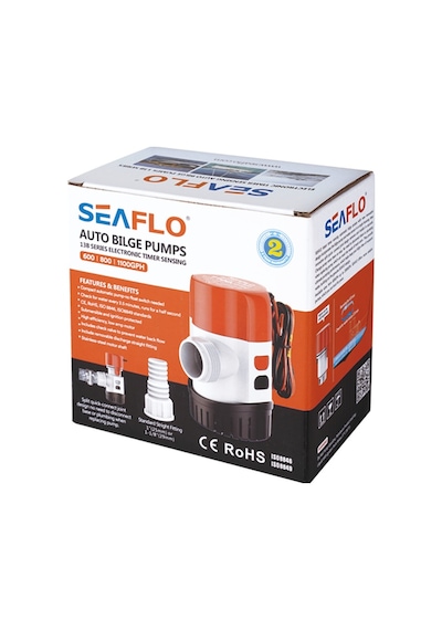 Seaflo Otomatik Sintine Pompası 1100 Gph 24v Hortum Çıkışı Ø 25-29 Mm