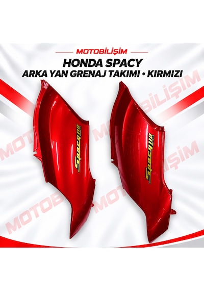 Honda Spacy Uyumlu Arka Yan Grenaj Takımı Kırmızı