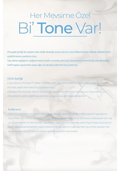 Dermatone hair Loss Saç Dökülme Karşıtı, Onarıcı Ve Güçlendirici Serum Procapil %5, Pea Sprout %1
