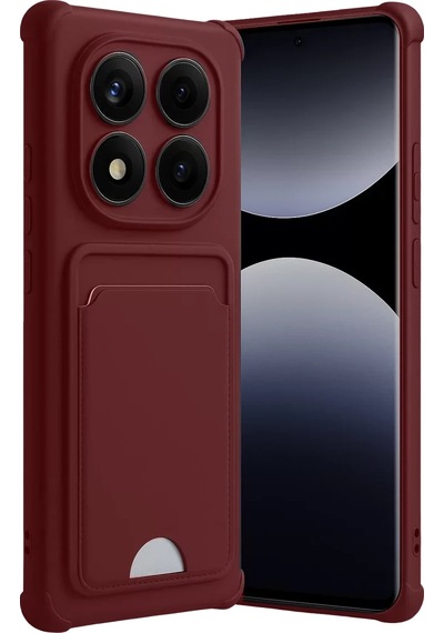 Newface Xiaomi Redmi Note 14 Pro 4g Kelvin Kartvizitli Silikon - Bordo