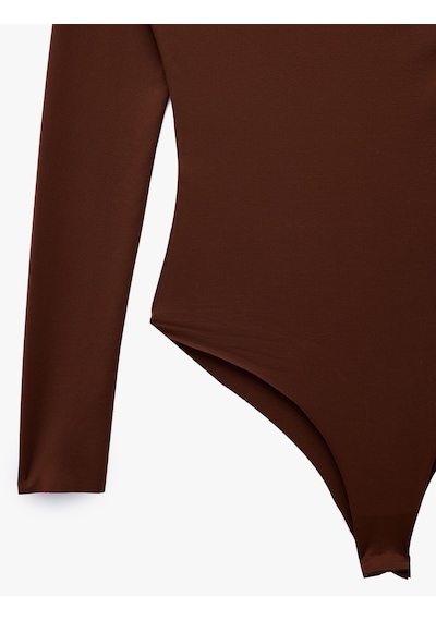 Koton Slim Fit Uzun Kollu Drape Detaylı Hafif Dik Yaka Bodysuit Kahverengi 7wak80008ek Kahve Koton Slim Fit Uzun Kollu Drape Detaylı Hafif Dik Yaka Bodysuit Kahverengi 7wak80008ek Kahve