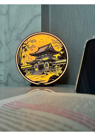 Nex Dekoratif Işık - Japon Tapınağı Antik Gümüş