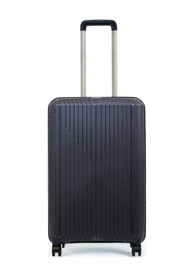 Ground Dikey Çizgili 3'lü Set Valiz 10728 Lacivert