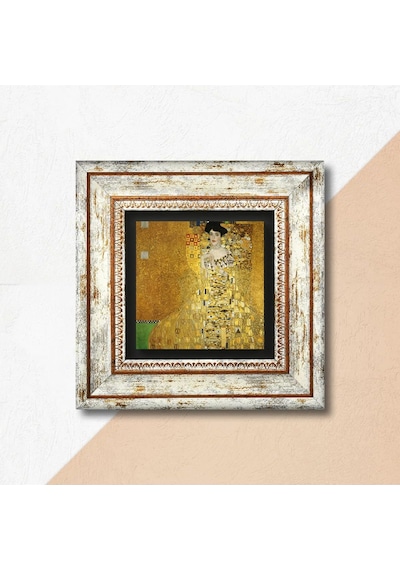 Lexroo Gustav Klimt Adele Bloch-bauer'in Portresi Taş Duvar Tablosu - Çerçeveli Taş Tablo