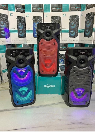 Torima Gts-1560 Taşınabilir Rgb Ledli Bluetooth Hoparlör Usb-tf Siyah