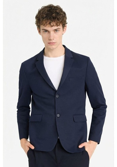 Defacto Slim Fit Dar Kesim Blazer Ceket F7690ax26spnv64 Lacivert-nv64