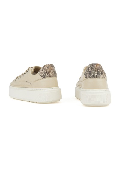 Ziya, Kadın Hakiki Deri Sneaker 1511035z6200 Krem 1511035z6200 004 Krem