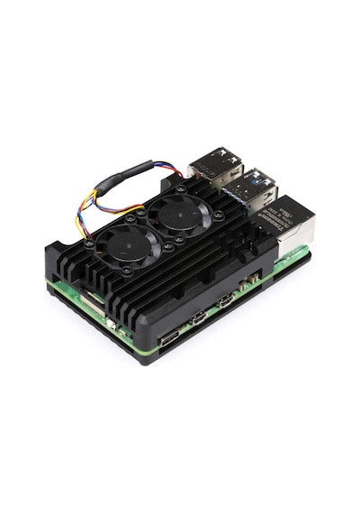 Raspberry Pi 5 Fanlı Alüminyum Muhafaza Kutusu