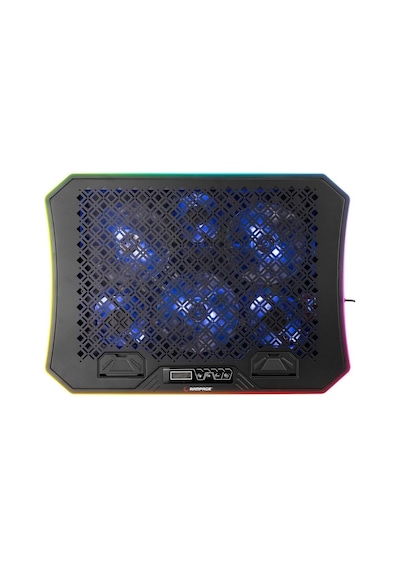 Ad-rc34 Metafor Rgb 6 Fanlı Telefon Tutuculu Rgb Işıklı 15-17 Notebook Soğutucu Stand