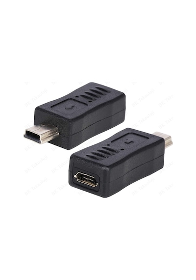 Mini-USB (Erkek) to Micro-USB (Dişi) Data-Şarj Çevirici Adaptör