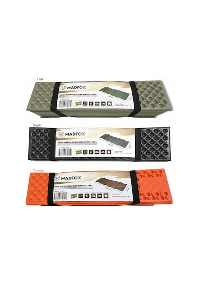 Madfox Trailpad Pro Katlanır Kamp Matı Z Mat Turuncu Çok Renkli