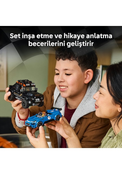 LEGO® Speed Champions Jaguar Project 7 ve Land Rover Defender 77264 - 10+ Yaş için Minifigür İçeren Oyuncak Yapım Seti (740 Parça)