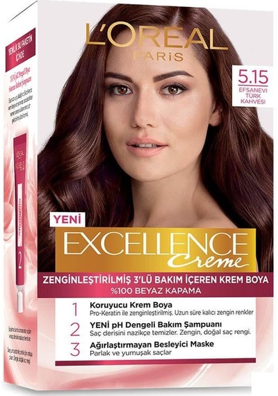 Loreal Excellence 5.15 Efsanevi Türk Kahvesi Saç Boyası (139008068)