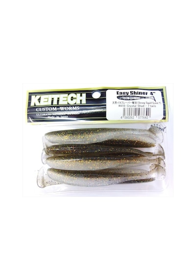 Keitech Easy Shiner 10cm (4") #410 Crystal Shad Kokulu Silikon Balık