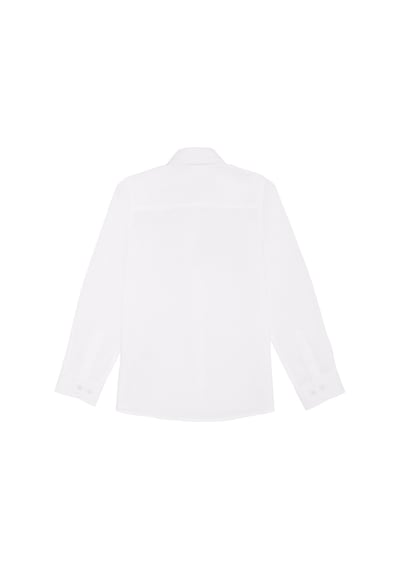 U.s. Polo Assn. Düz Beyaz Kız Çocuk Gömlek Gıps023y Beyaz