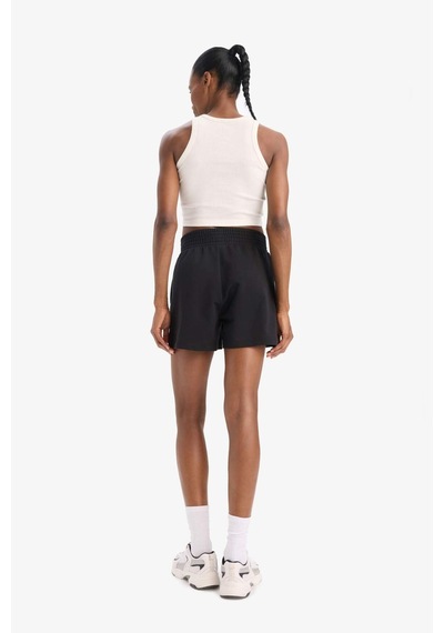 DeFactoFit Oversize Geniş Kalıp Kısa Paça Sporcu Şort C6135AX25SMBK81 Siyah