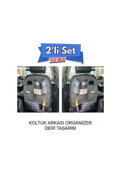Audi S Serisi S7 Deri Koltuk Arkası Düzenleyici Koruyucu Gri 2 Adet Şhn