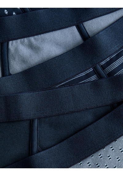 Marks & Spencer 5'li Pamuklu Streç Geometrik Trunk Seti T14004818s Mavi Mix Marks & Spencer 5'li Pamuklu Streç Geometrik Trunk Seti T14004818s Mavi Mix